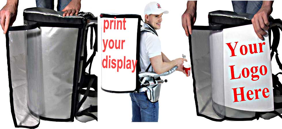 Perfect for events and promotions! Customize the Beverage Backpack with your logo or message, turning it into a walking billboard that generates buzz and leaves a lasting impression. Perfect for events and promotions! Customize the Beverage Backpack with your logo or message, turning it into a walking billboard that generates buzz and leaves a lasting impression.